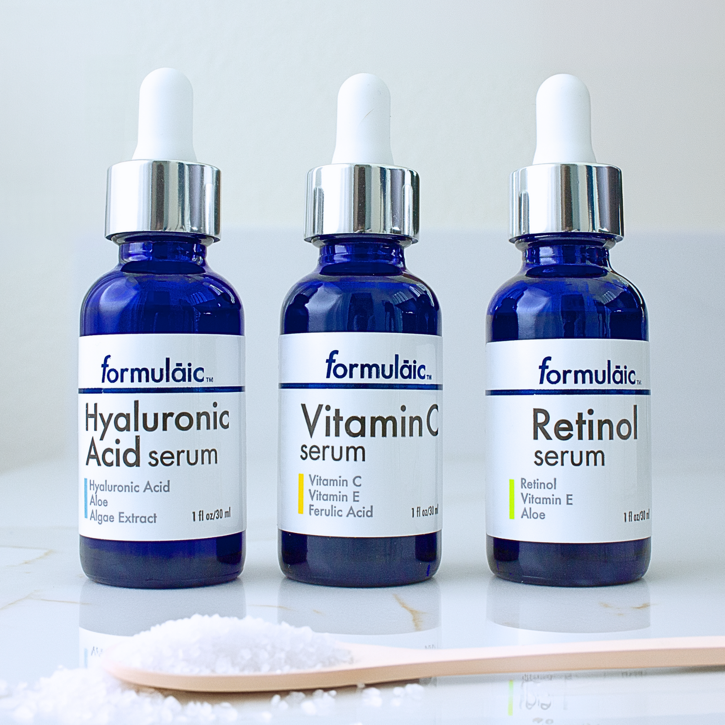 Formulaic Vitamin C Face Serum, with Vitamin E & Ferulic Acid to Brighten Skin