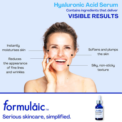 Formulaic Hyaluronic Acid Face Serum, Hydrating and Anti-Aging