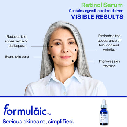 Formulaic Retinol Face Serum, Nighttime Anti-Aging Serum